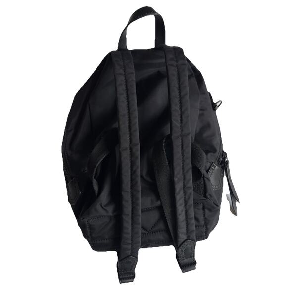 Frye Mini Ivy Nylon Backpack Mustard Solid Black Festival Minimalist Sporty - Picture 3 of 5